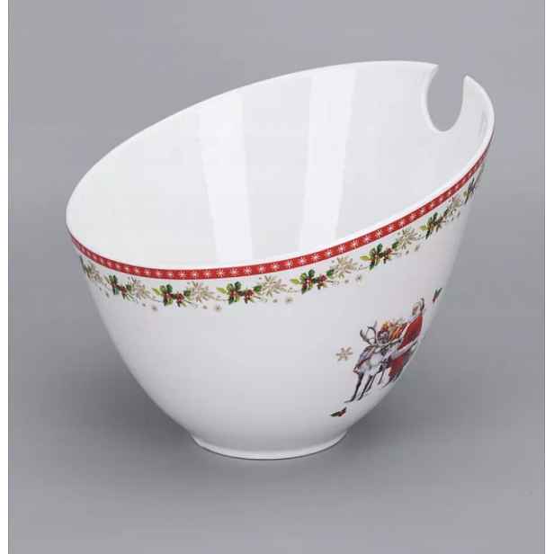 Miska miska salátová mísa porcelánová Vánoce 24 cm