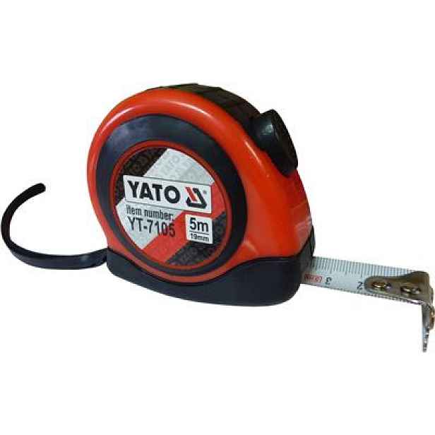 Svinovací metr v gumě YATO 5m x 19mm