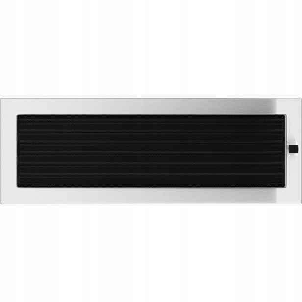 Ventilační mřížka do krbu 17x49 broušená s žaluzií