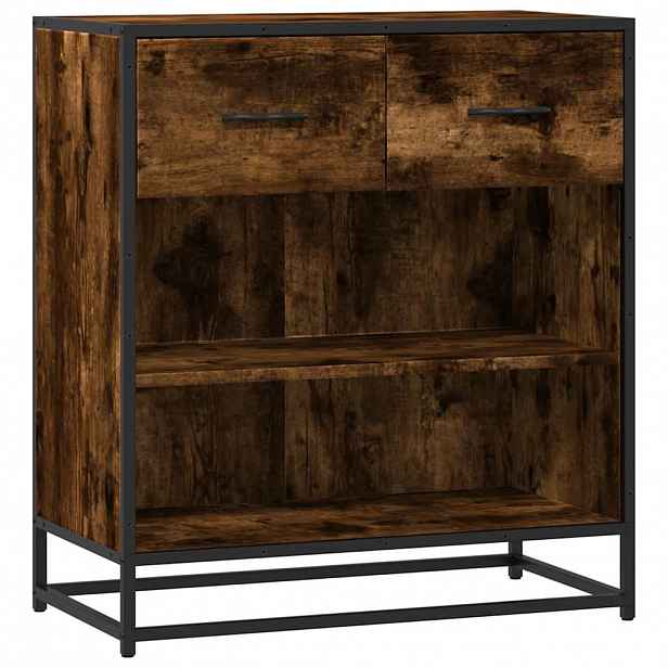 vidaXL Příborník kouřový dub 68x35x76 cm kompozitní dřevo