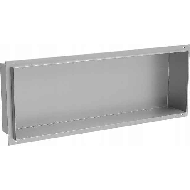 Mexen X-Wall-NR zapuštěná police 60x20 cm, nerezová ocel, inox