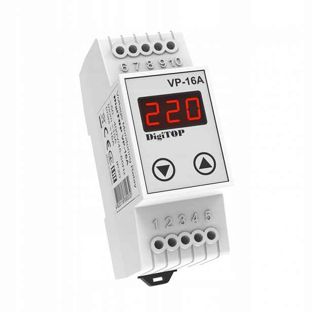 Napěťový relé IP23 VP-16A DigiTOP