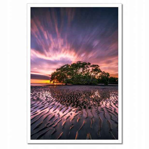 Plakáty v rámu 40x60 Krásná fialová krajina