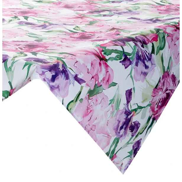 ArtFir Zahradní ubrus GARDEN 34D | růžová/fialová 85 x 85 cm