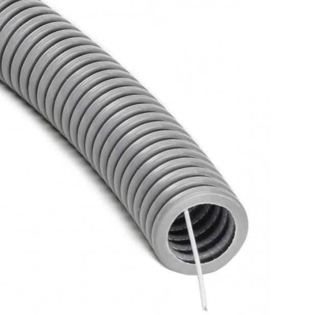 Chránič kabelů Glob-el GL200W D20 100 m s drátem 750 N šedá