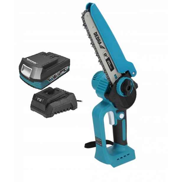 Dedra Mini řetězová pila akumulátor 2AH Set Sas+all DED7181S 18V 8'
