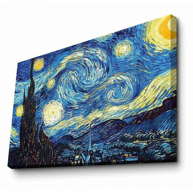 Nástěnná reprodukce na plátně Vincent Van Gogh, 100 x 70 cm