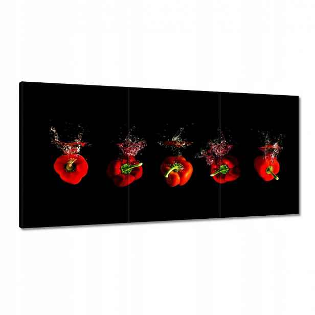 Obrazy 120x60 Červené papriky