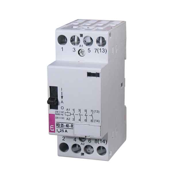 Stykač s manuálním ovládáním ETI R 25-40-R-230V AC