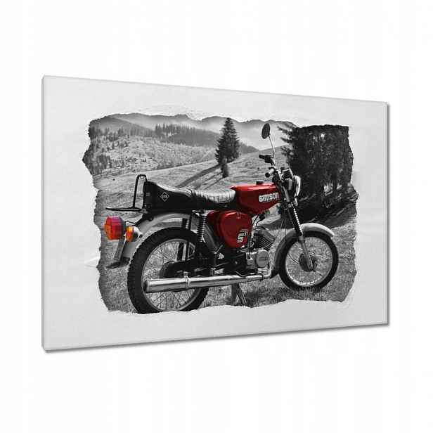Obrazy 90x60 Červený Simson S51 E