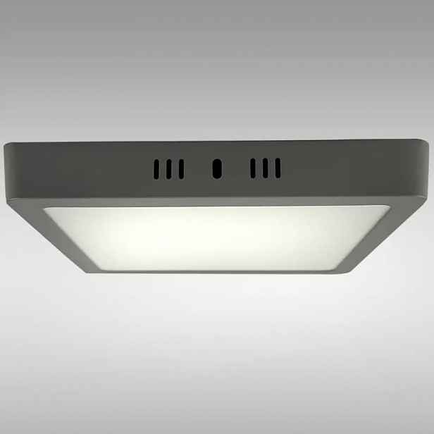 LED podhledové svítidlo BLOCK 18W 4200K ČTVEREC SVĚTLE ŠEDÝ