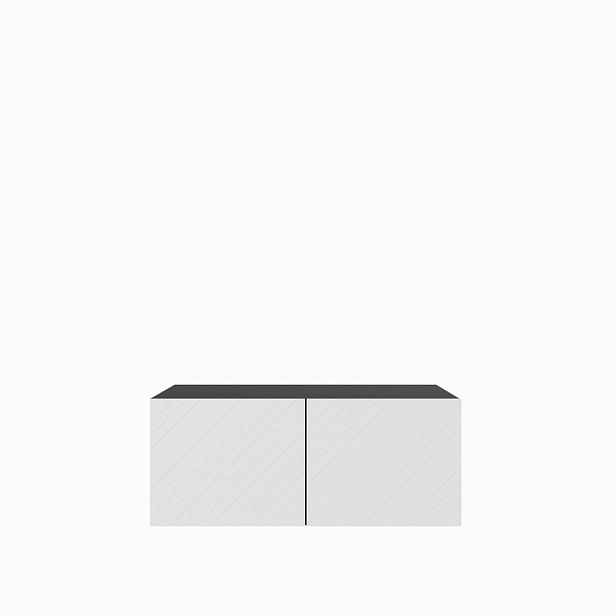 MASSENO ZÁVĚSNÝ TV STOLEK CAVA, 100/41/40 cm, antracitový /, bílý