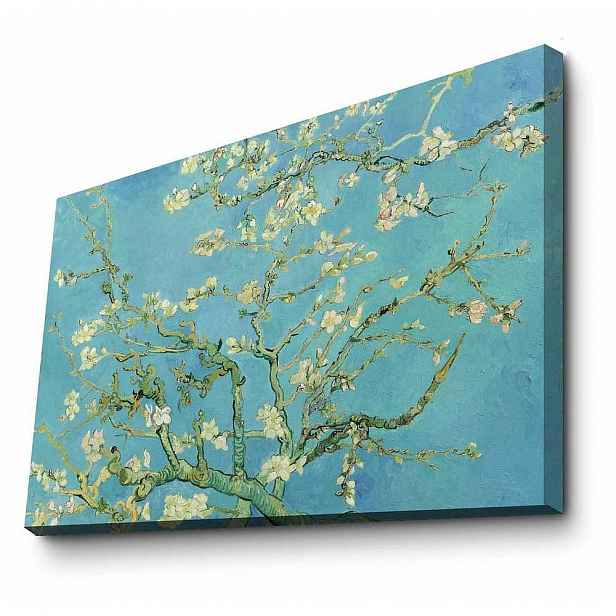 Nástěnná reprodukce na plátně Vincent Van Gogh Almond Blossom, 100 x 70 cm