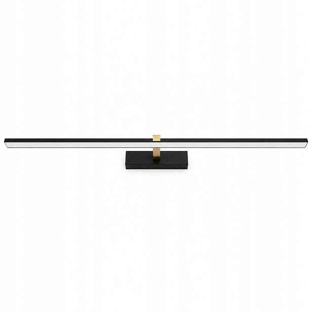 Obývací nástěnné svítidlo Venus 18W 90 cm černo-zlaté Led 4200K IP44 1100lm nástěnné