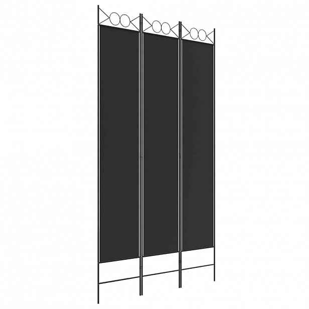 vidaXL 3dílný paraván bílý 120x220 cm textil