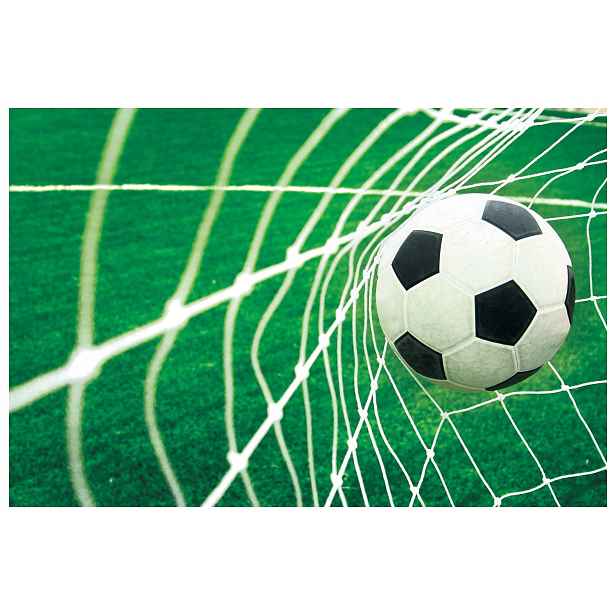 Vinylová fototapeta Fotbal na zeleném hřišti 416x254, klasická lepidlo
