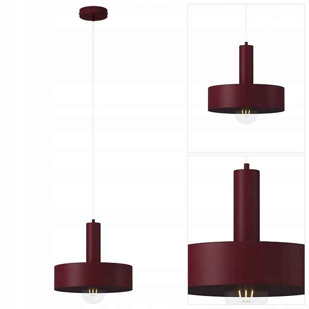 Červená závěsná lampa Vitrum moderní nad jídelní stůl Sigma Lighting