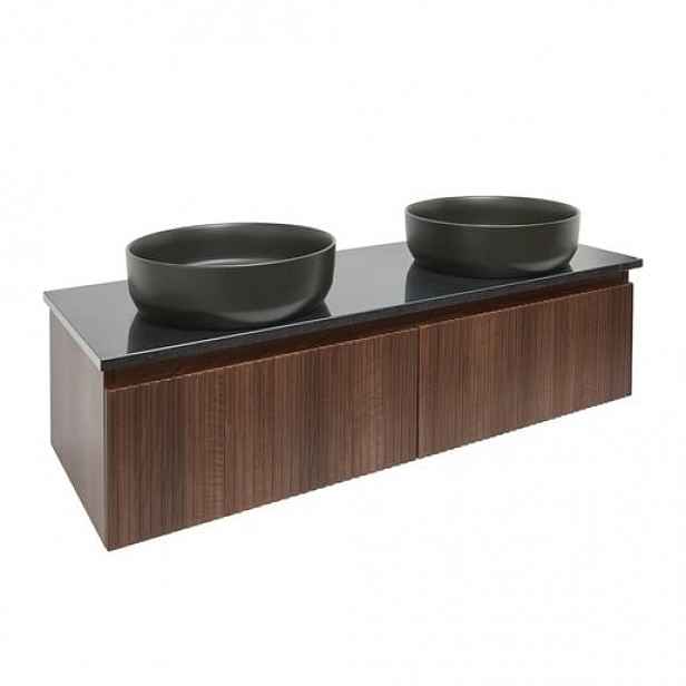 Koupelnová skříňka pod umyvadlo SAT Evolution 118x30x44,8 cm ořech mat SATEVO120NAZ