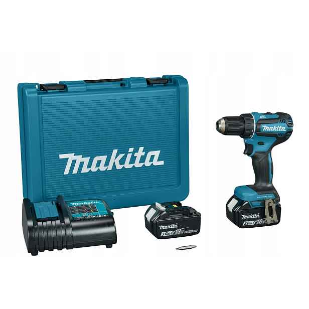 Makita DDF485SFE Aku Vrtačka akumulátorový 18V kufr 2x3.0Ah 50Nm