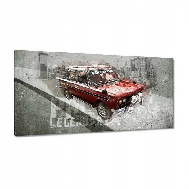 Obrazy 115x55 Červený Velký Fiat 125p