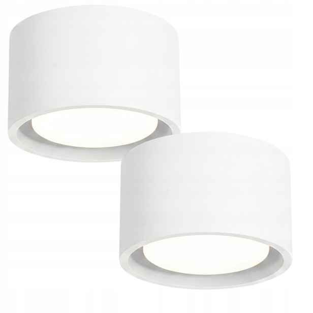 Sada 2 x Sollux Lighting stropní spot bílý kulatý fi10cm gx53 10w Modo