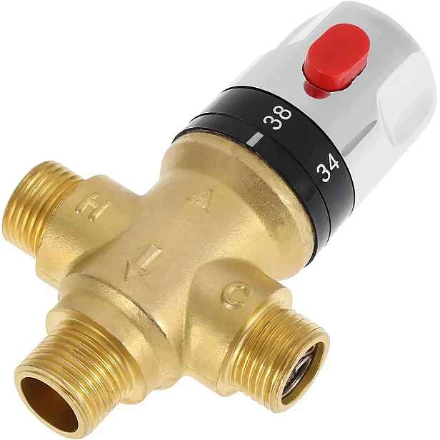 Termostatický Směšovací Ventil 1/2 Z Mosazi pro ovládání vody