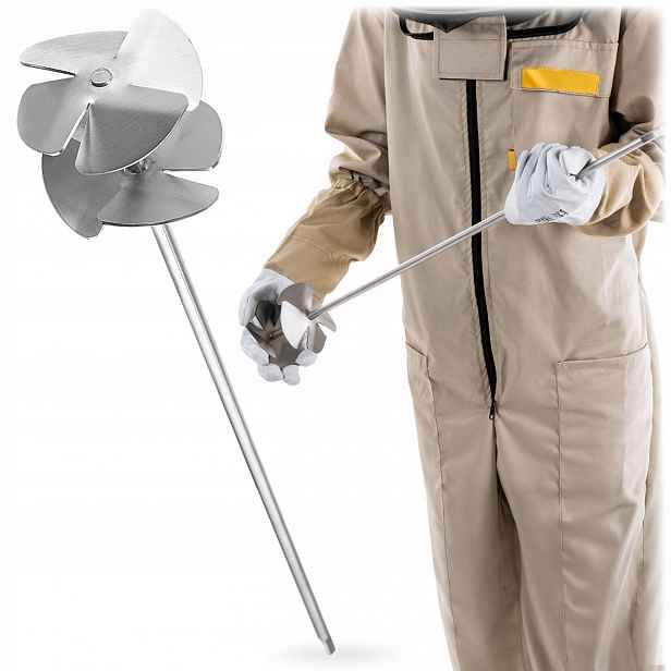 Vrták Na Krémování Medu 9 Cm 60 cm Míchadlo Úl Med Nerezový Ocelový