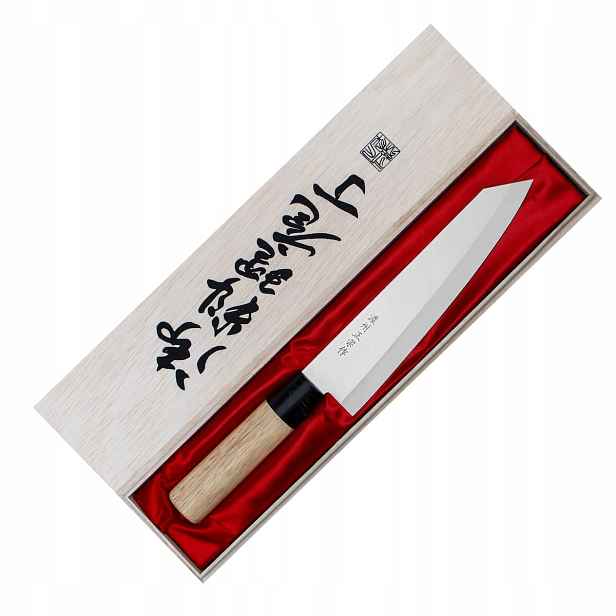 Satake Megumi Premium 420J2 Japonský kuchyňský Nůž Bunka Chef's 20 cm