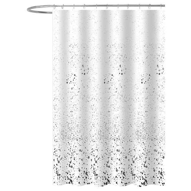 Aqualine Sprchový závěs 180x180cm, polyester, bílá, kaňky