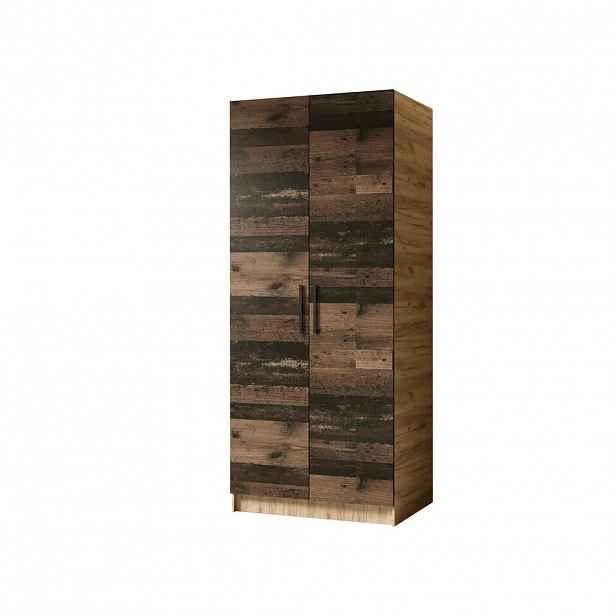 Kier Furniture ŠATNÍ SKŘÍŇ GOLD Dub Craft & Old Style