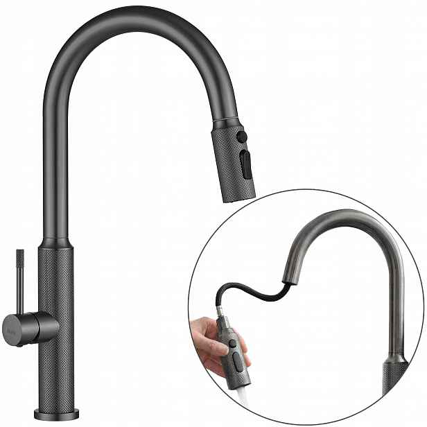 Kuchyňská baterie Vytahovací Sprcha Titan Rea Master 45 cm Stříkací na pracovní desku