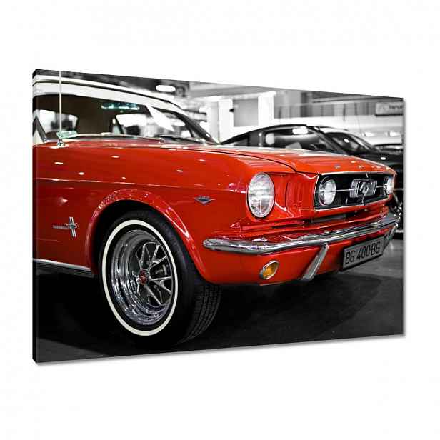 Obrazy 100x70 Červený Mustang
