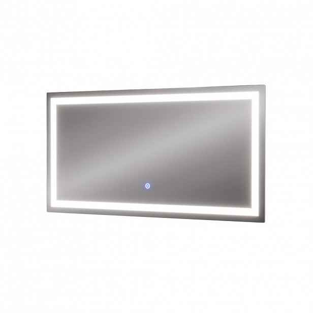 Vicco KOUPELNOVÉ ZRCADLO Miral Sklo 80 x 40 cm s osvětlením čelním světlem