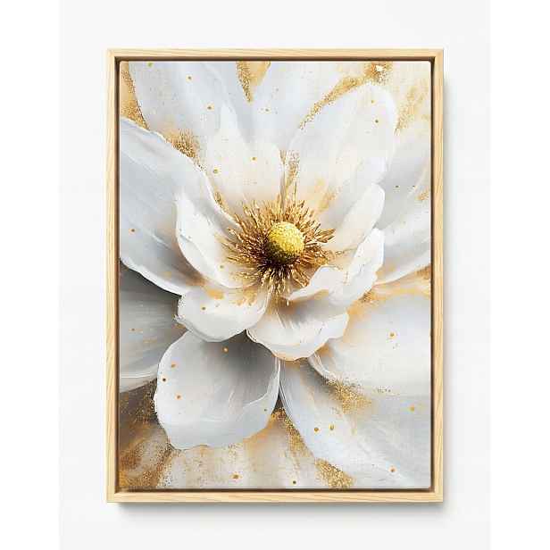 Obraz Rám American Box Příroda Bílý Květ Magnolie Glamour 60x80