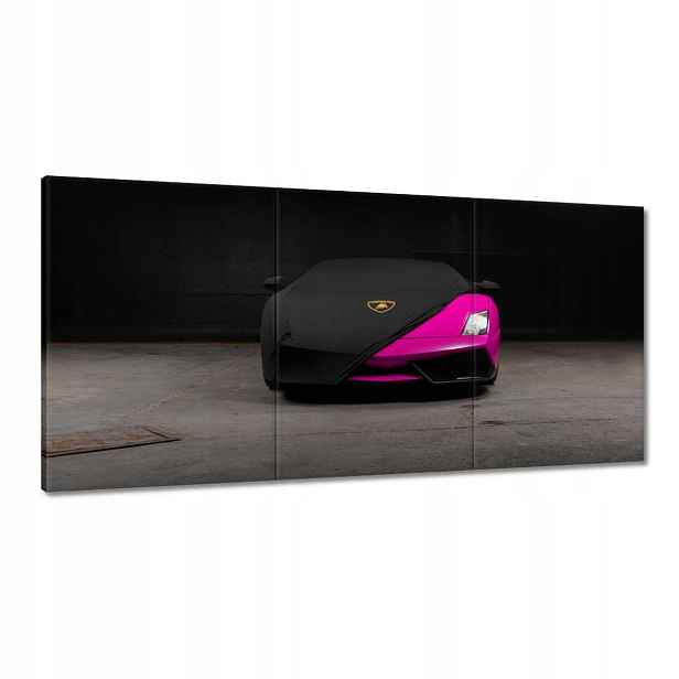 Obrazy 180x90 Růžové sportovní auto