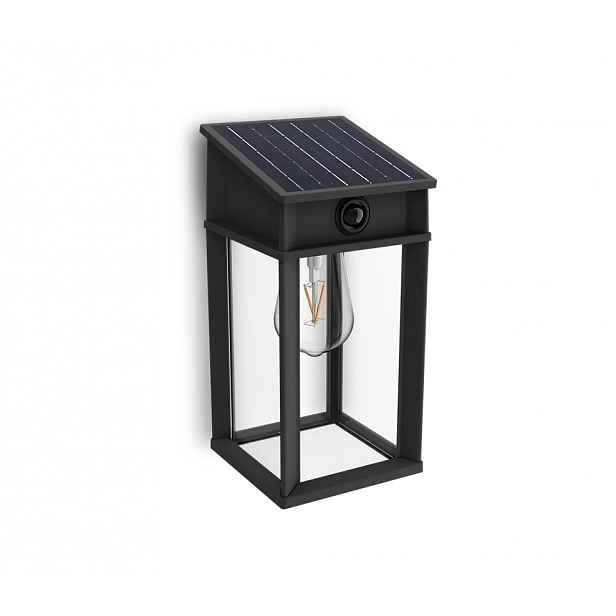 Zahradní nástěnné svítidlo Solární Lampa Led 3.2W IP44 s pohybovým senzorem Philips