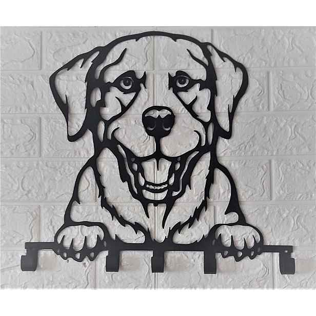 věšák na klíče vodítka předsíň labrador zlatý