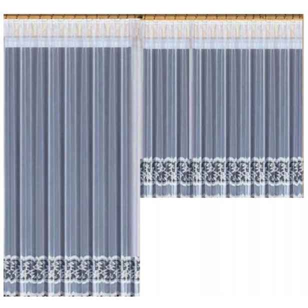 Mg Záclona žakár 574/171 Bílá 270X250 cm Hotová S Páskou K