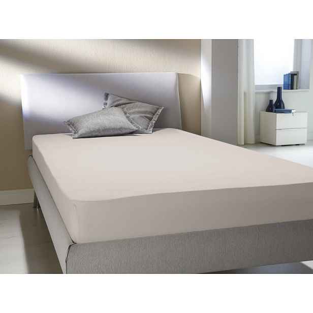 Prostěradlo Flanel 90x200x30 cm, krémové