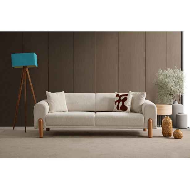 Trojmístná rozkládací pohovka Lyke 3 Seater - Cream