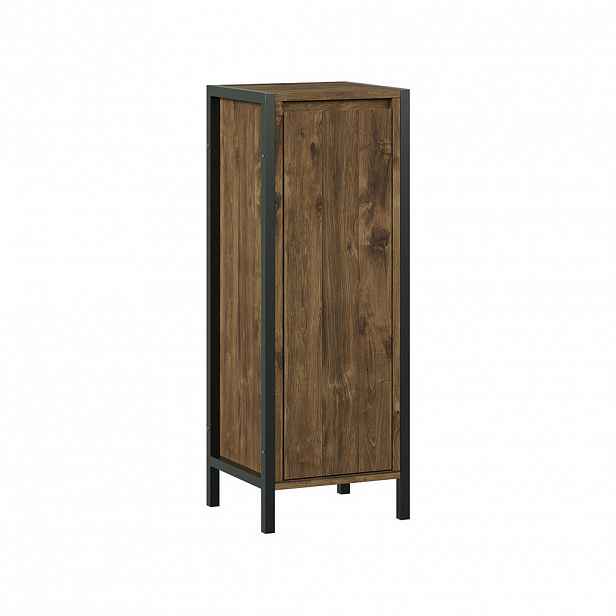 Vicco STŘEDNÍ SKŘÍŇKA Naola Dub/černá 30 x 80 cm se 3 přihrádkami