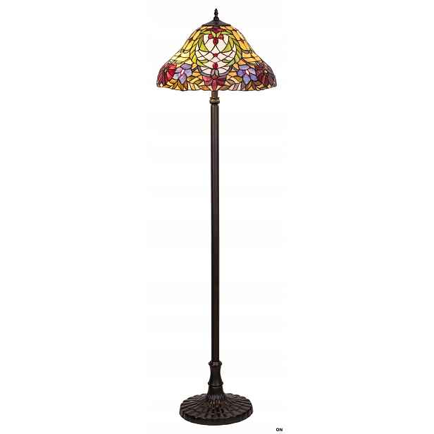 Podlahová lampa Tiffany E27 2x60W Mirella 8088 Rabalux