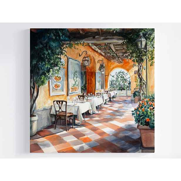 Obraz Na Plátně Canvas Restaurace Pizzeria Trattoria Jídlo 50x50