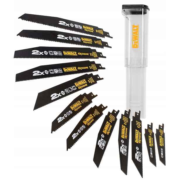 Sada 12 pilových listů pro šavlovitou pilu DeWALT DT2441L
