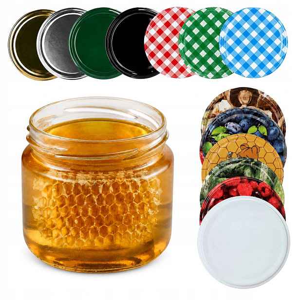 20 Ks Skleněná Zavařovací Sklenice 330 ml 300 ml Sklenice Na Med Zavařeniny Šroubovací Džem FI82