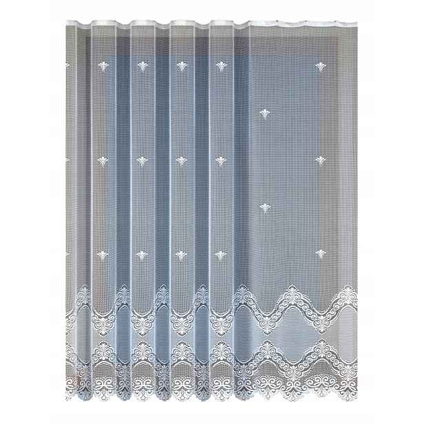 Mg Záclona tlustý žakár 34502 Bílá 450x160 cm hotová obšitá Bt M
