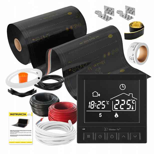 Set Fólie Vyhřívací Podložka Infračervená 3 m² 160 W/m²