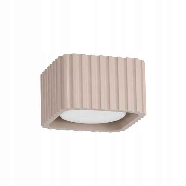 Sollux Lighting stropní spot Riff čtvercový taupe 1xGX53 10W