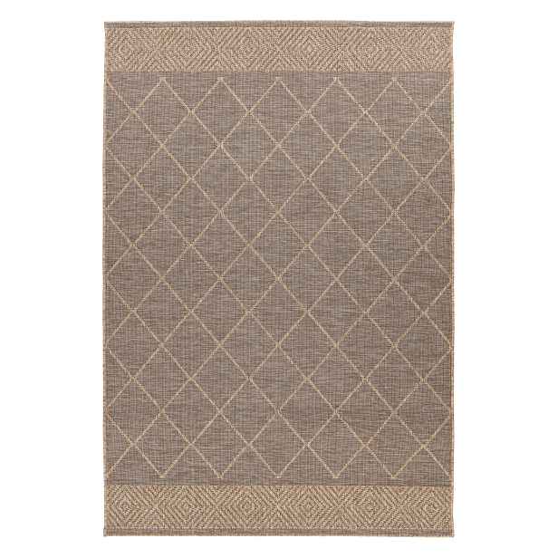 Kusový koberec My Oslo 710 Taupe – na ven i na doma, 120x170, hnědá, chodba / předsíň, Obsession