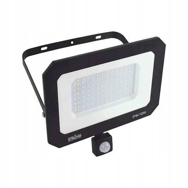 Struhm Led reflektor s Pir senzorem Aston 100W, barva černá, neutrální